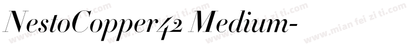NestoCopper42 Medium字体转换